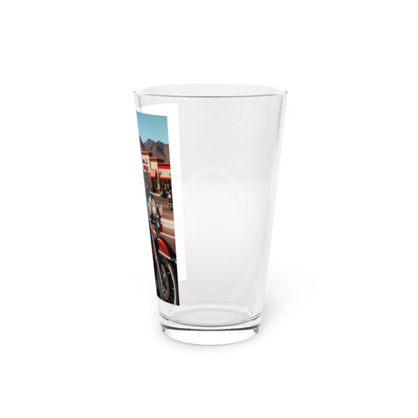 Santa Biker Pint Glass - Image 3