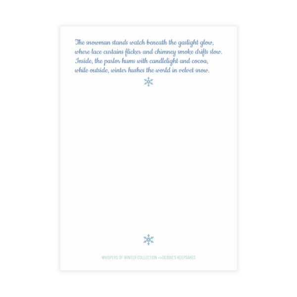 ☃️Whispers of Winter - Snowman at the Gate - Image 3