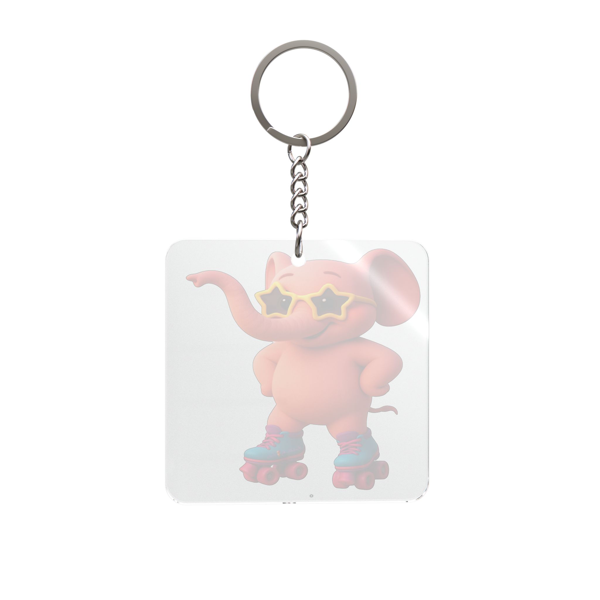 Roller Skating Pinky Keyring - Image 2