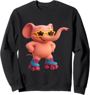 Pinky on Roller Skates Sweatshirt